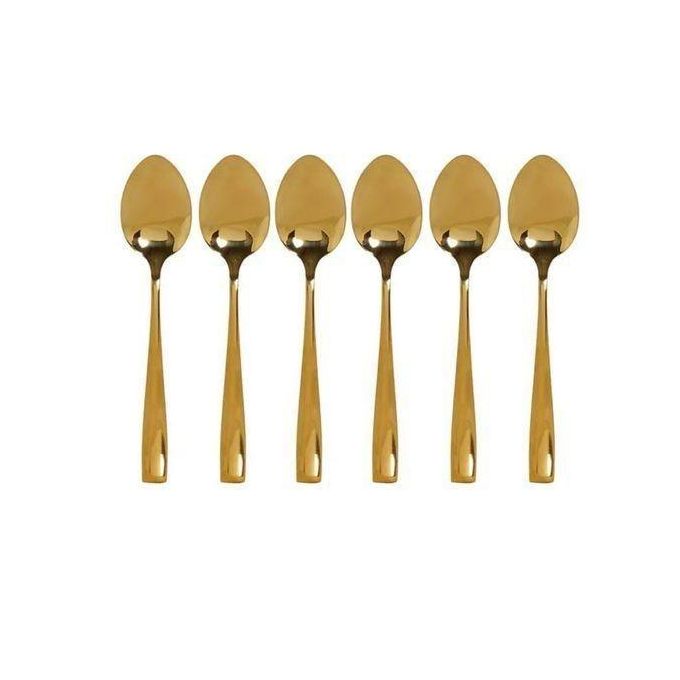 Ensemble de 6 petites cuillères avec support en forme d'œuf
