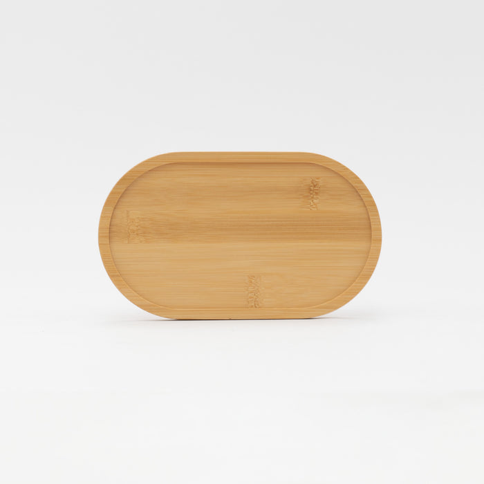 Plateau ovale en bambou naturel – 20 × 12 cm