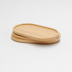 Plateau ovale en bambou naturel