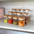 Set de 12 Bocaux Carrés Hermétiques 450 ml
