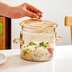 Casserole en Verre Borosilicate Ambré 1,5 L