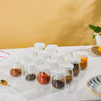 Lot de 12 Récipients Hermétiques en Verre 100 ml