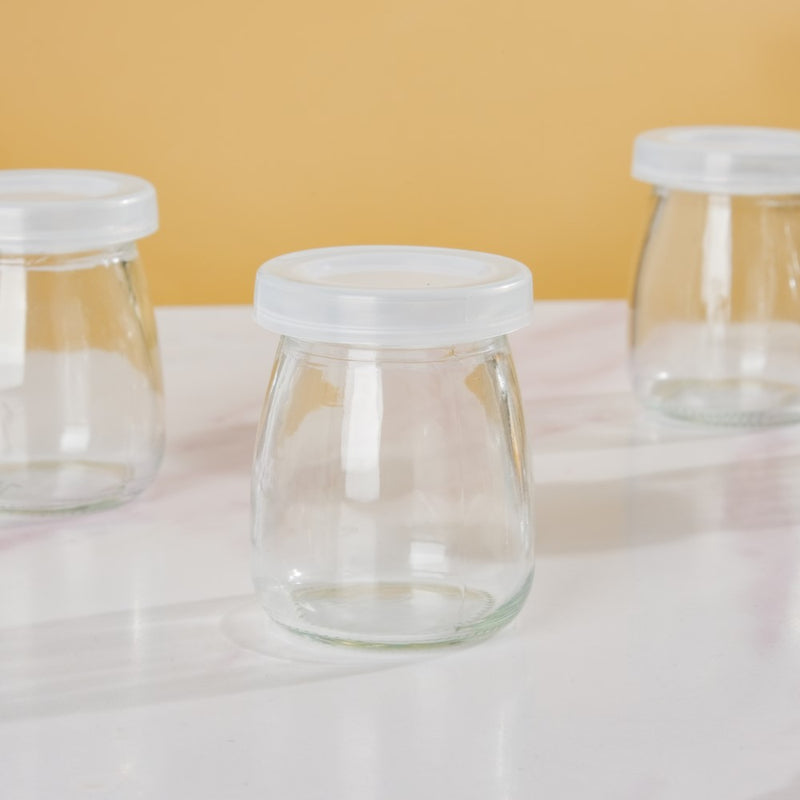 Lot de 12 Récipients Hermétiques en Verre 100 ml