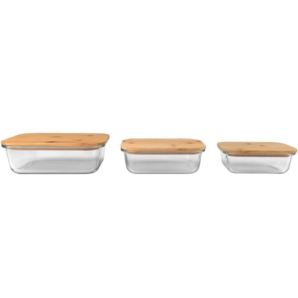 Lot de 3 Boîtes de Conservation en Verre