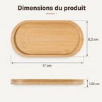 Plateau ovale en bambou naturel