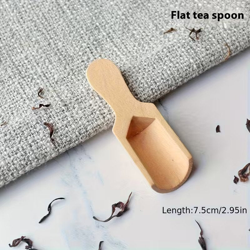 Lot de 6 Petites Cuillères en Bambou