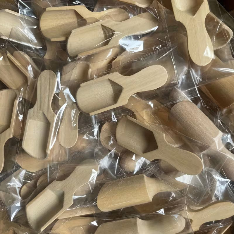 Lot de 6 Petites Cuillères en Bambou