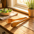 Pince de Service en Bambou Naturel 12 cm