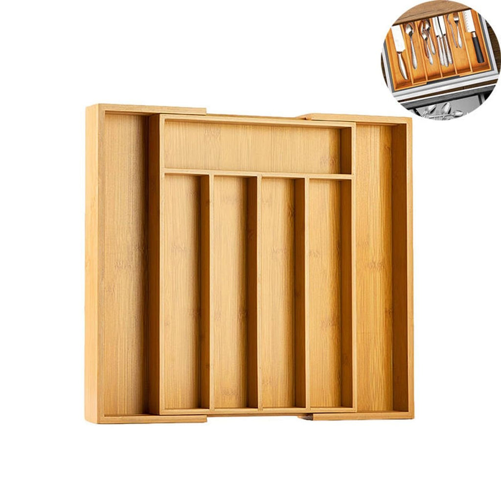 Range-couverts extensible en bambou
