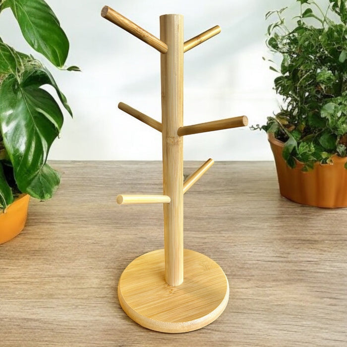 Porte-Tasses en Bambou Naturel